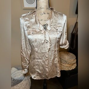 White House Black Market Silk Blouse